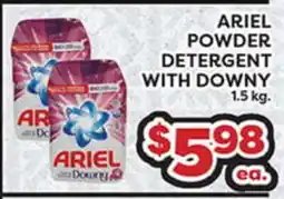 Torres Supermercado ARIEL POWDER DETERGENT WITH DOWNY offer