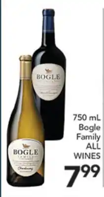 Pete's Fresh Market 750 mL Bogle Family ALL WINES offer