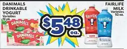 Torres Supermercado DANIMALS DRINKABLE YOGURT, FAIRLIFE MILK offer