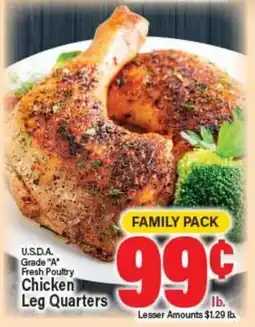 Angelo Caputo's Fresh Market U.S.D.A. Grade A Fresh Poultry Chicken Leg Quarters offer