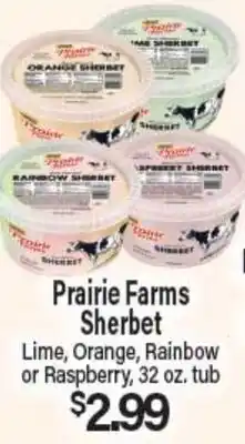 Angelo Caputo's Fresh Market Prairie Farms Sherbet offer