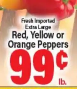 Angelo Caputo's Fresh Market Fresh Imported Extra Large Red, Yellow or Orange Peppers offer