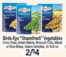 Angelo Caputo's Fresh Market Birds-Eye Steamfresh Vegetables offer
