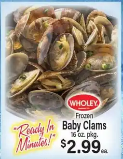 Angelo Caputo's Fresh Market WHOLEY Frozen Baby Clams offer