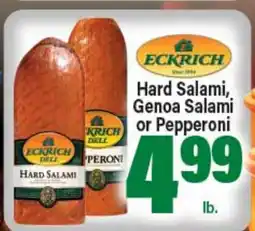 Angelo Caputo's Fresh Market ECKRICH Hard Salami, Genoa Salami or Pepperoni offer
