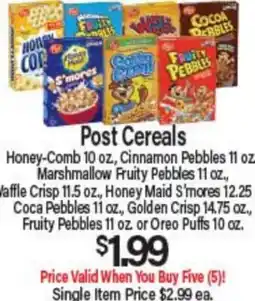 Angelo Caputo's Fresh Market Post Cereals offer