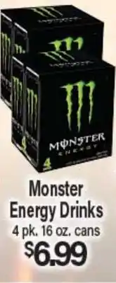 Angelo Caputo's Fresh Market Monster Energy Drinks offer