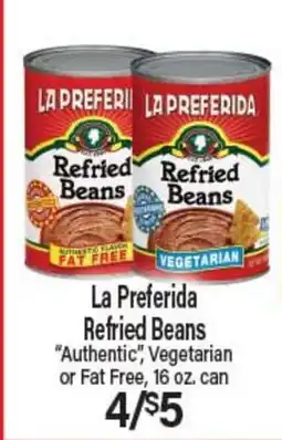 Angelo Caputo's Fresh Market La Preferida Refried Beans offer