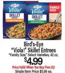 Angelo Caputo's Fresh Market Bird's-Eye Viola! Skillet Entrees offer