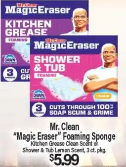 Angelo Caputo's Fresh Market Mr. Clean Magic Eraser Foaming Sponge offer