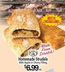 Angelo Caputo's Fresh Market Homemade Strudels offer