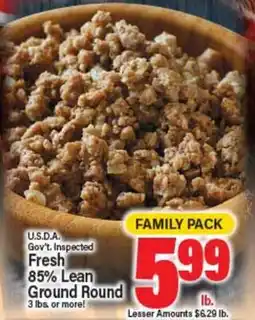 Angelo Caputo's Fresh Market Fresh 85% Lean Ground Round offer
