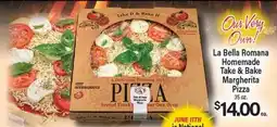 Angelo Caputo's Fresh Market La Bella Romana Homemade Take & Bake Margherita Pizza offer