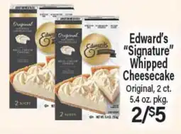 Angelo Caputo's Fresh Market Edward's Signature Whipped Cheesecake offer