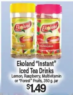 Angelo Caputo's Fresh Market Ekoland Instant Iced Tea Drinks offer
