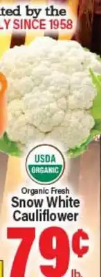 Angelo Caputo's Fresh Market Organic Fresh Snow White Cauliflower offer