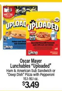 Angelo Caputo's Fresh Market Oscar Mayer Lunchables Uploaded Ham & American Sub Sandwich or Deep Dish Pizza with Pepperoni offer
