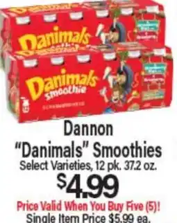 Angelo Caputo's Fresh Market Dannon Danimals Smoothies offer