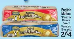 Angelo Caputo's Fresh Market English Muffins offer