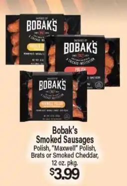 Angelo Caputo's Fresh Market Bobak's Smoked Sausages offer