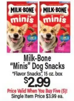 Angelo Caputo's Fresh Market Milk-Bone Minis Dog Snacks offer