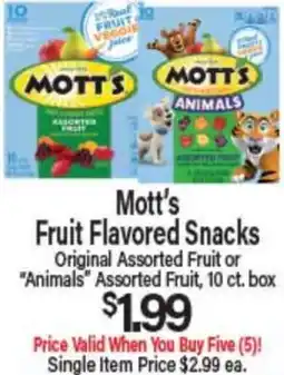Angelo Caputo's Fresh Market Mott's Fruit Flavored Snacks offer