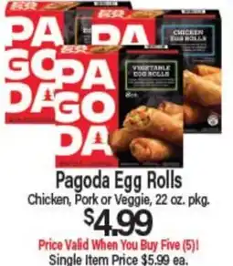 Angelo Caputo's Fresh Market Pagoda Egg Rolls offer