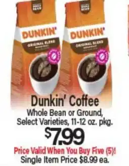 Angelo Caputo's Fresh Market Dunkin' Coffee offer