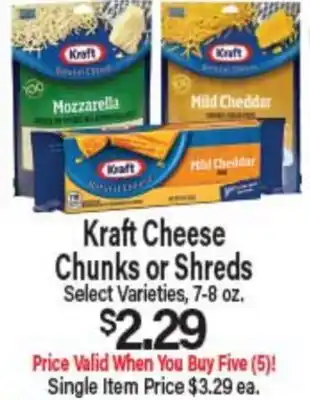 Angelo Caputo's Fresh Market Kraft Cheese Chunks or Shreds offer