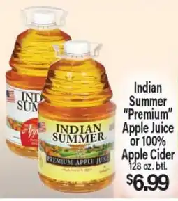Angelo Caputo's Fresh Market Indian Summer Premium Apple Juice or 100% Apple Cider offer