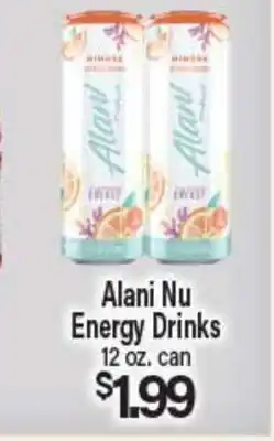 Angelo Caputo's Fresh Market Alani Nu Energy Drinks offer