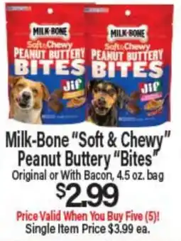 Angelo Caputo's Fresh Market Milk-Bone Soft & Chewy Peanut Butterly Bites offer