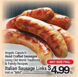 Angelo Caputo's Fresh Market Italian Sausage Links offer