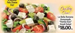 Angelo Caputo's Fresh Market La Bella Romana Homemade Family Size Greek Salad offer