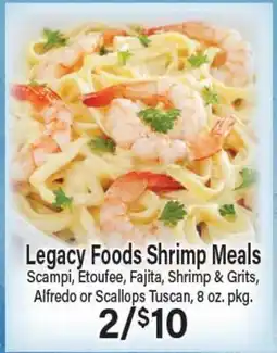 Angelo Caputo's Fresh Market Legacy Foods Shrimp Meals offer