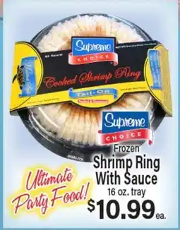 Angelo Caputo's Fresh Market Frozen Shrimp Ring With Sauce offer