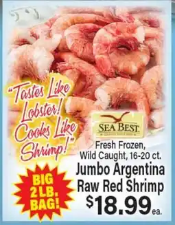 Angelo Caputo's Fresh Market Jumbo Argentina Raw Red Shrimp offer