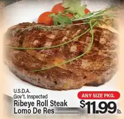 Angelo Caputo's Fresh Market U.S.D.A. Gov't Inspected Ribeye Roll Steak offer