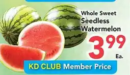Eurofresh Market Whole Sweet Seedless Watermelon offer