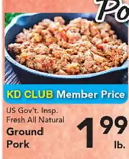 Eurofresh Market US Gov't. Insp. Fresh All Natural Ground Pork offer