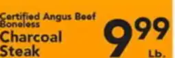 Eurofresh Market Certified Angus Beef Boneless Charcoal Steak offer