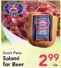 Eurofresh Market Scott Pete Salami for Beer offer