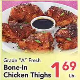 Eurofresh Market Grade A Fresh Bone-In Chicken Thighs offer