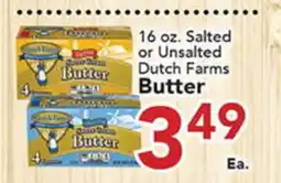 Eurofresh Market 16 oz. Salted or Unsalted Dutch Farms Butter offer