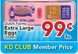 Eurofresh Market Dutch Farms Extra Large Eggs offer