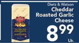 Eurofresh Market Dietz & Watson Cheddar Roasted Garlic Cheese offer