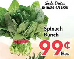 Eurofresh Market Spinach Bunch offer