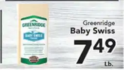 Eurofresh Market Greenridge Baby Swiss offer