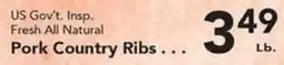 Eurofresh Market Pork Country Ribs offer
