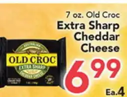 Eurofresh Market 7 oz. Old Croc Extra Sharp Cheddar Cheese offer